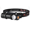 4 Modes Headlamp Flashlight Super Bright LED Light Lamp Headlight Forehead Torch for Hunting Camping Built-in battery Lantern-WAYBIKER