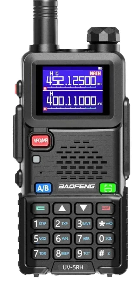 Baofeng UV-5RH 10W Air Band Walkie Talkie Wirless Copy Frequency 999CH Tri-power Type-C USB Long Range UV-5R Ham Two Way Radio-WAYBIKER
