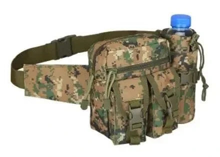 Tactical Men Waist Pack Nylon Hiking Water Bottle Phone Pouch Outdoor Sports Hunting Climbing Camping Belt Bag-WAYBIKER