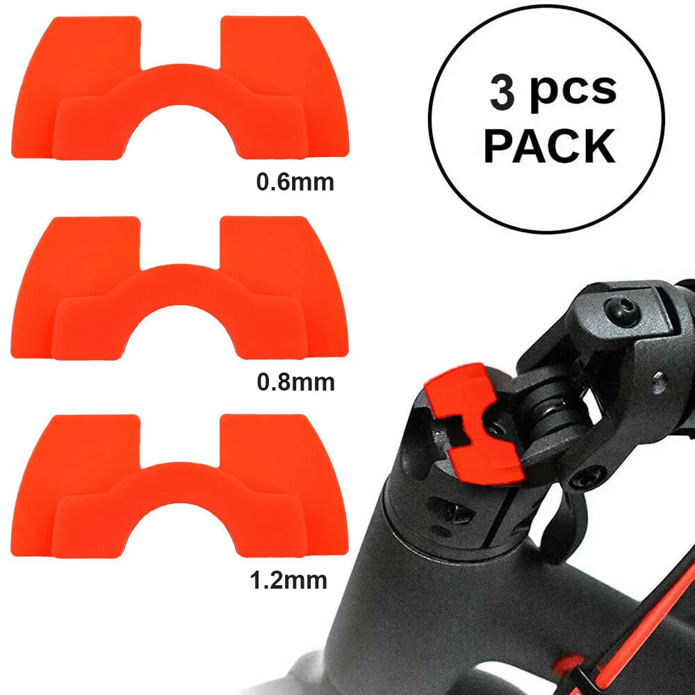 Red Black 3pcs set 0.6mm 0.8mm 1.2mm Rubber Front Fork Scooter Parts Damping Cushion Spacer Vibration Damper for Xiaomi M365-WAYBIKER
