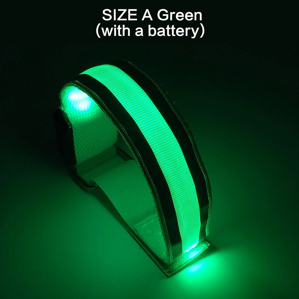 JJYY 1PC Outdoor Sports Night Running Armband LED Light USB Rechargeable Safety Belt Arm Leg Warning Wristband Cycling Bike Bicy-WAYBIKER