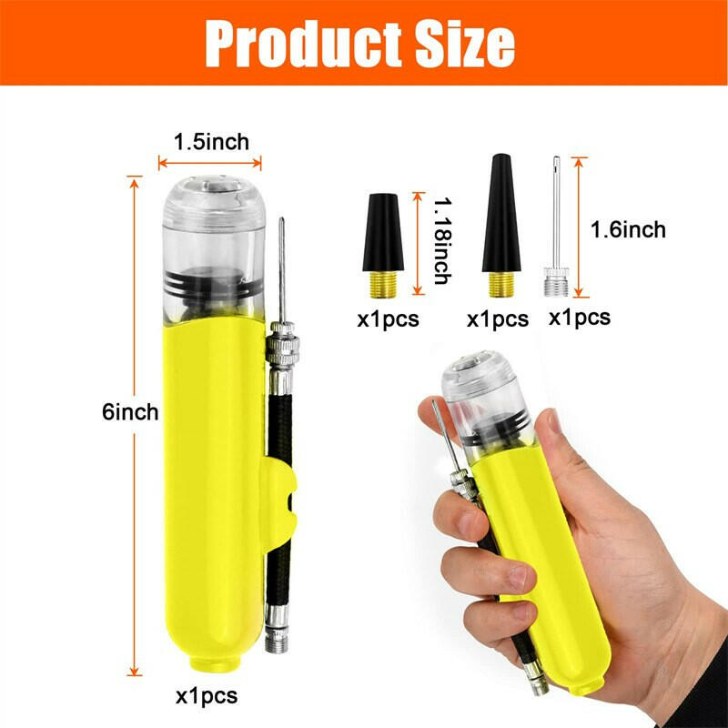 16cm Mini Bicycle Pump Portable Plastic Balls Basketball Football Soccer Yoga Ball Hand Air Pump Inflator Accessories Tools 2023-WAYBIKER