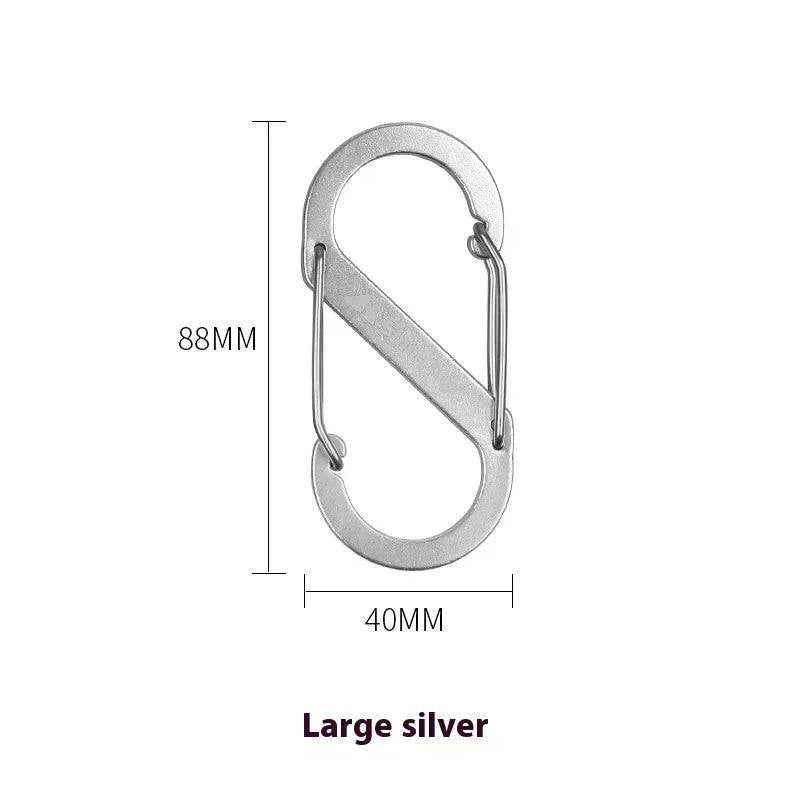 ShineTrip Outdoor S-shaped Mountaineering Buckle Backpack Quick Hanging Aluminum Alloy Outdoor Camping Multi functional Hook-WAYBIKER