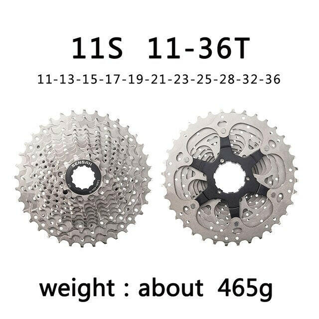 SENSAH 8/9/10/11 Speed Road Bike Cassette 11V 23T/25T/28T/30T/32T/34T/36T Bicycle Freewheel K7 10S Flywheel for HG Hub-WAYBIKER