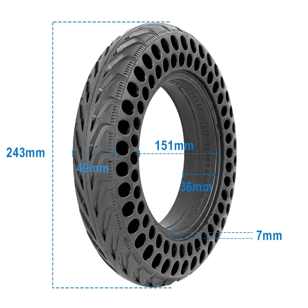 10x2.0 Honeycomb Puncture Proof Solid Tire Electric Scooter for Xiaomi Mi3 M365 Pro Pro2 1S pro Universal Non-Pneumatic Tire-WAYBIKER