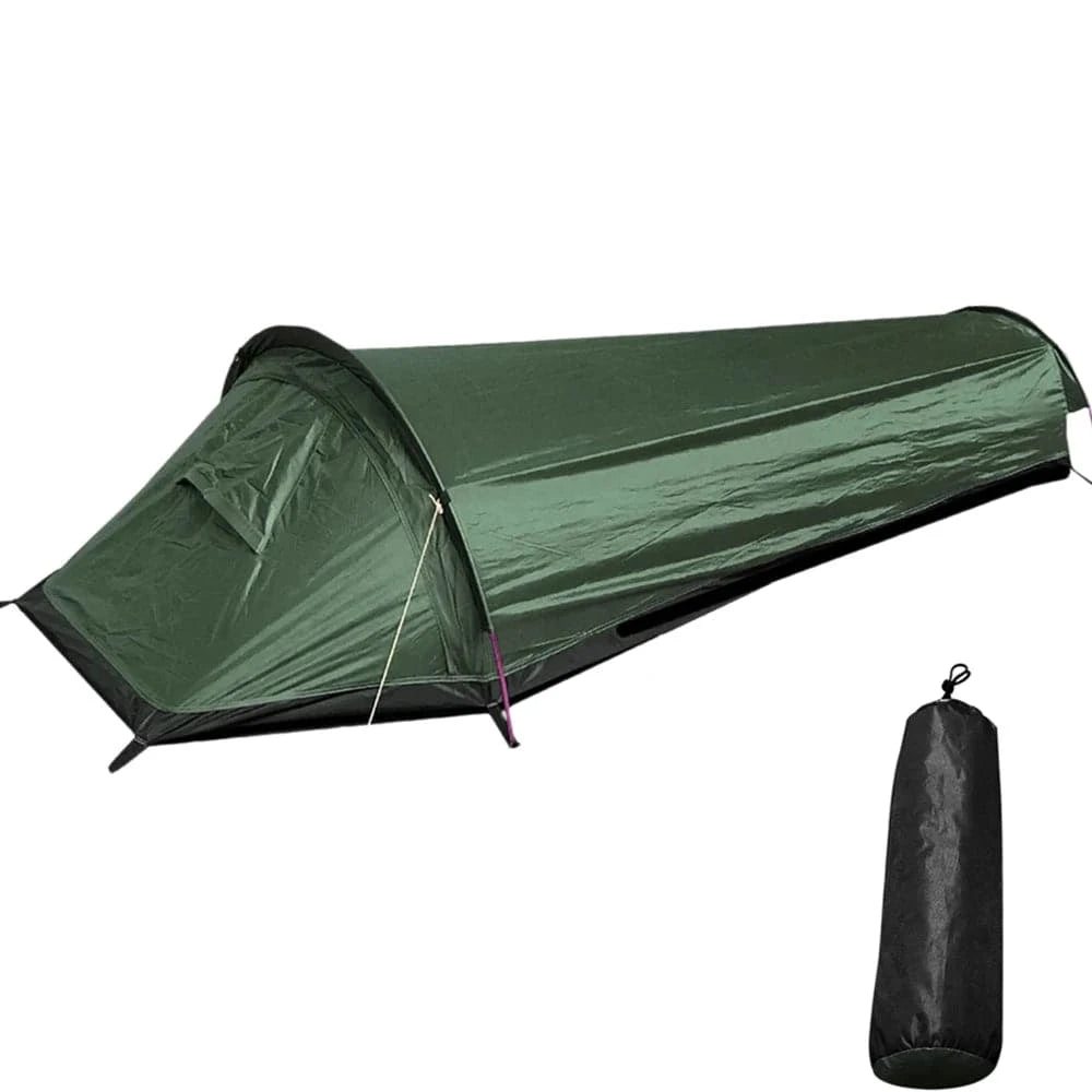 Backpacking Tent Outdoor Camping Sleeping Bag Tent Lightweight Single Person Tent-WAYBIKER
