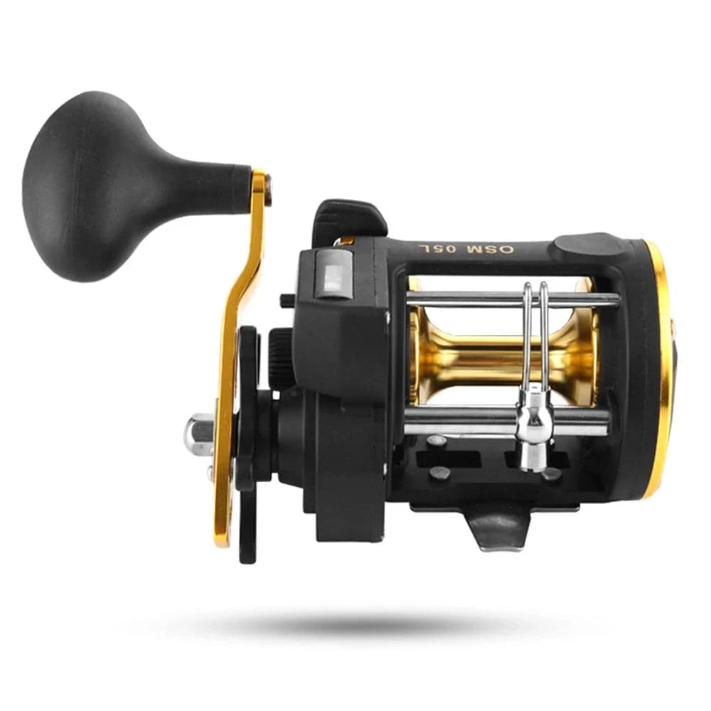 Full Metal Trolling Fishing Reels Right Hand Drum Wheel Boat Sea Fishing Reel High Strength Corrosion Resistance Prevent-WAYBIKER