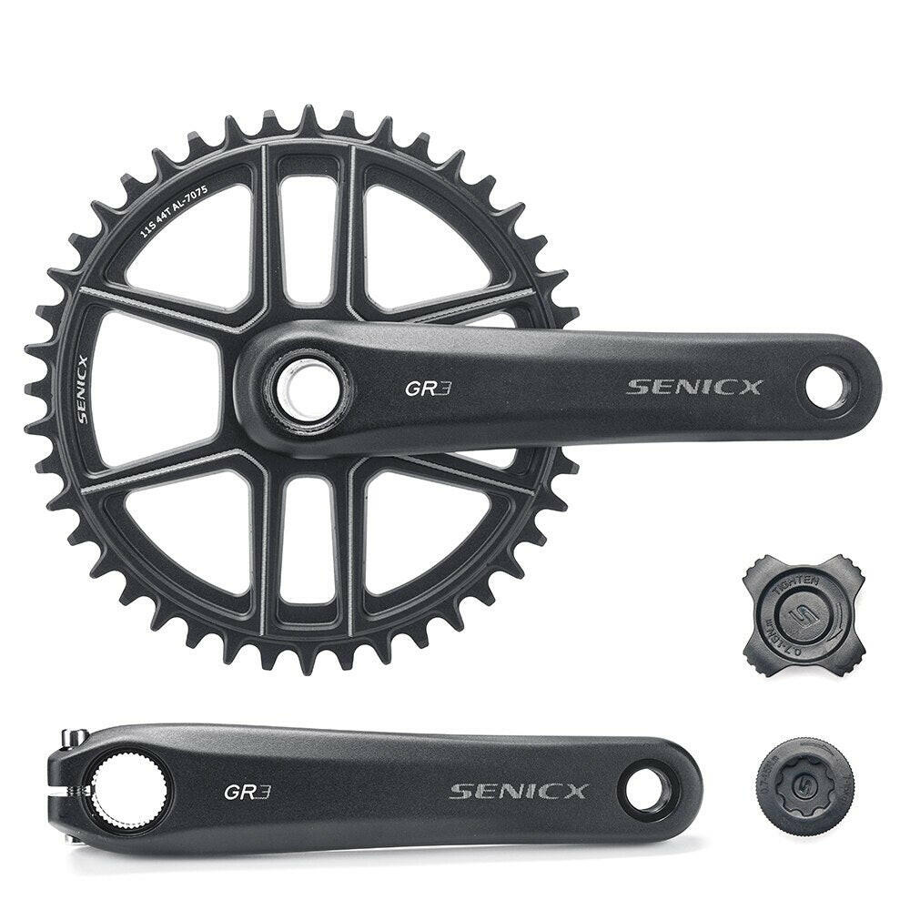 SENICX GR3 Gravel Bike Crankset 40T/42T/44T chainring 165mm 170mm 175m