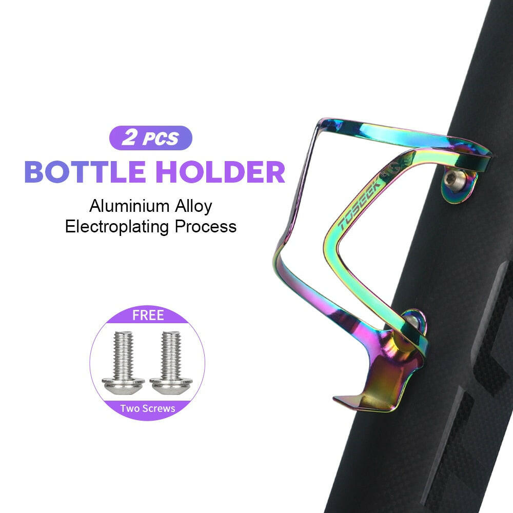 Bike Bottle Cage Plating  Aluminum Alloy Bike Cycling Bicycle Drink Water Ultra Light Bicycle Bottle Holder Cycling Parts-WAYBIKER