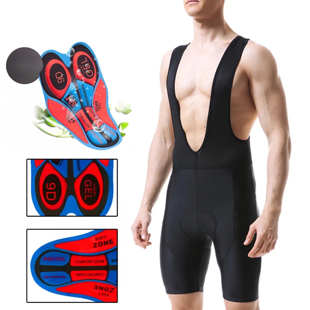 2023 Cycling Bibs Shorts Mountain Bike Breathable Men's Padded Bike Tights 9D Man Pro Licra Bicycle Shorts MTB Clothes-WAYBIKER