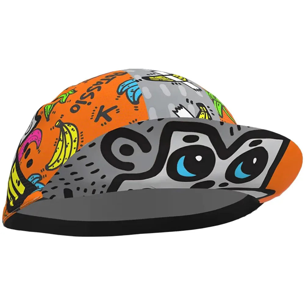 Classical Summer Breathable Cycling Caps Men And Women Funny Multi Styles Quick Dry Sports Hats Red Blue Black White-WAYBIKER