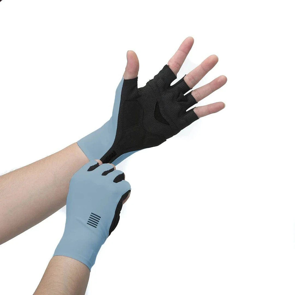 YKYWBIKE Cycling Gloves MTB Bike Gloves Sports Half Finger Sports Riding Goves Men Breathable Shockproof Bicycle Gloves 304-WAYBIKER