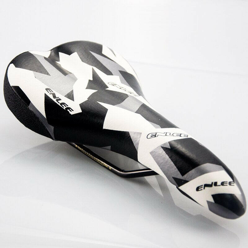 ENLEE Bicycle Saddle Mountain MTB Road Bike Cushion Shock Absorber Saddle Wide Comfortable Surface Big Seat Lightweight-WAYBIKER
