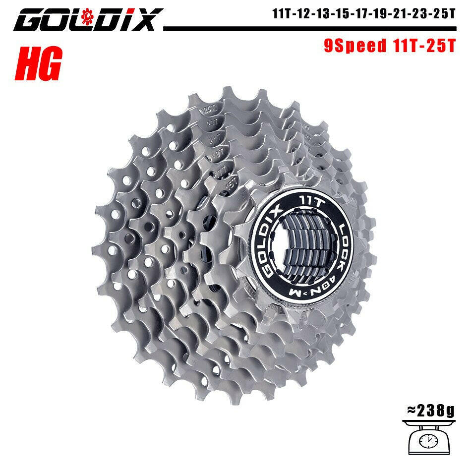 GOLDIX MTB/Road bike Cassette 11-25/28/32/34/36T bicycle freewheel 8/9/10/11/12 speed sprocket flywheel for Shimano SRAM-WAYBIKER