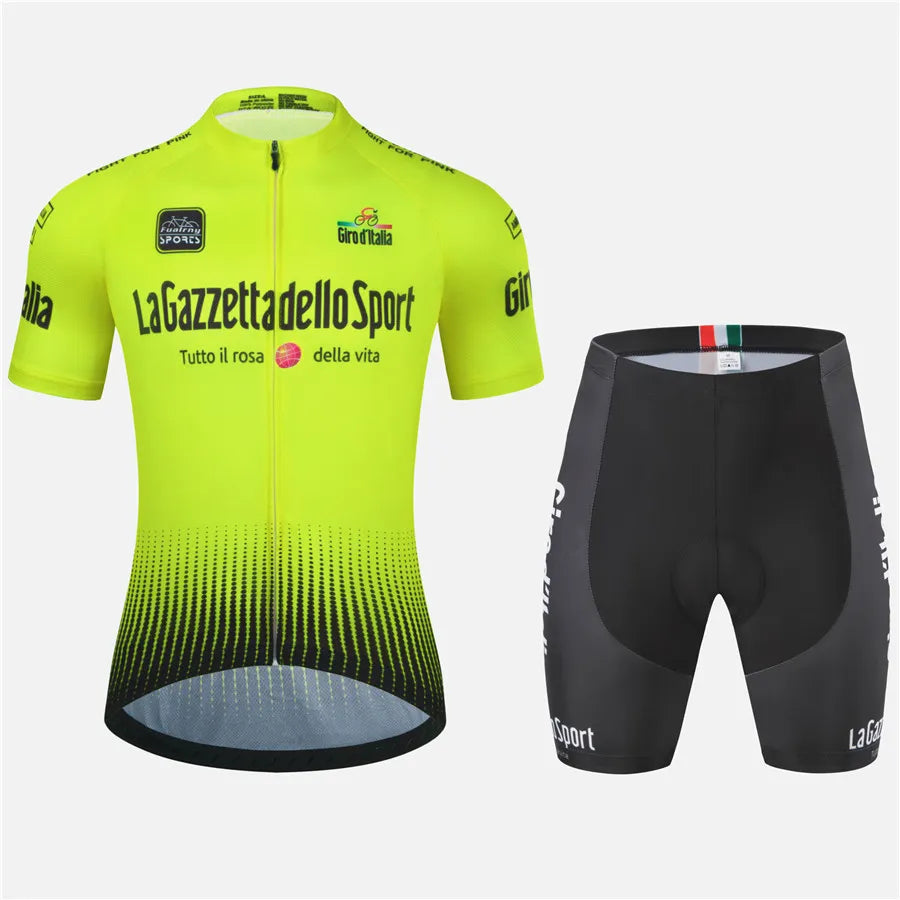 Tour Of Italy Bicycle Clothes Cycling Jersey Set Summer Road Bike Short Sleeve Cycling Clothing Men Mtb Jersey Set Sport Wear-WAYBIKER