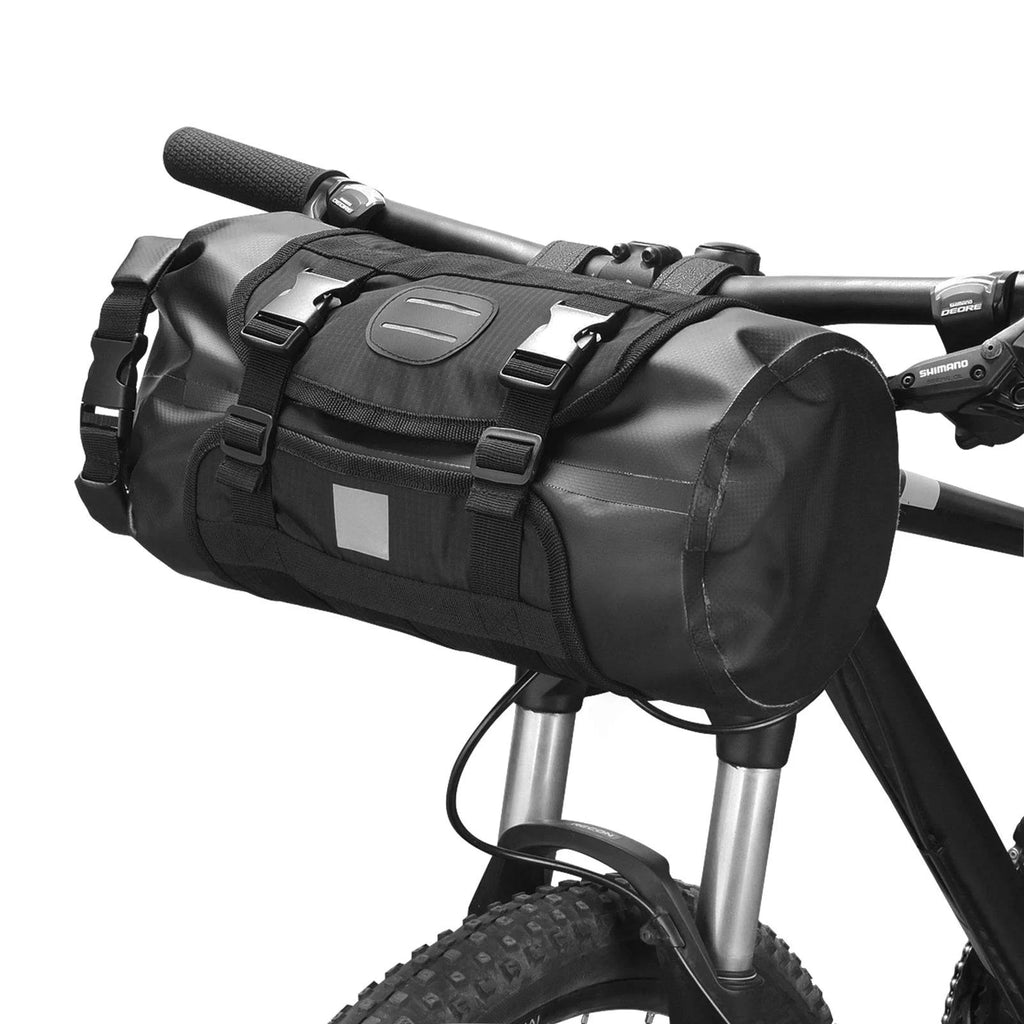 Waterproof Bike Handlebar Bag Front Bicycle Dry Pack Large Capacity Cycling Front Storage Bag for Road Bike MTB Mountain Bike-WAYBIKER