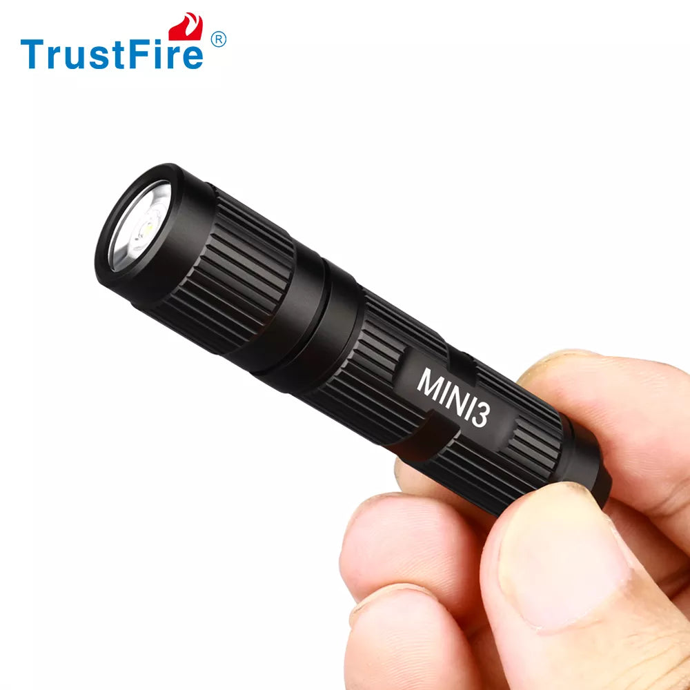 Trustfire Mini3 EDC LED Flashlight Keychian Mini Work Light 350 Lumens Wide Voltage Design 1.2V/1.5V/3.7V/4.2V AAA 10440 Battery-WAYBIKER
