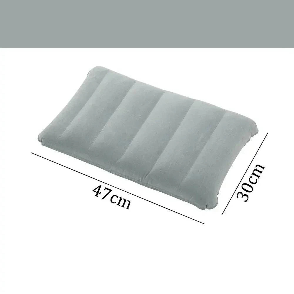47x30cm Air Cushion Pillows Outdoor Camping Sleep Cushion Folding Square Lnflatable Pillows Travel Backrest Plane Head Rest Big-WAYBIKER