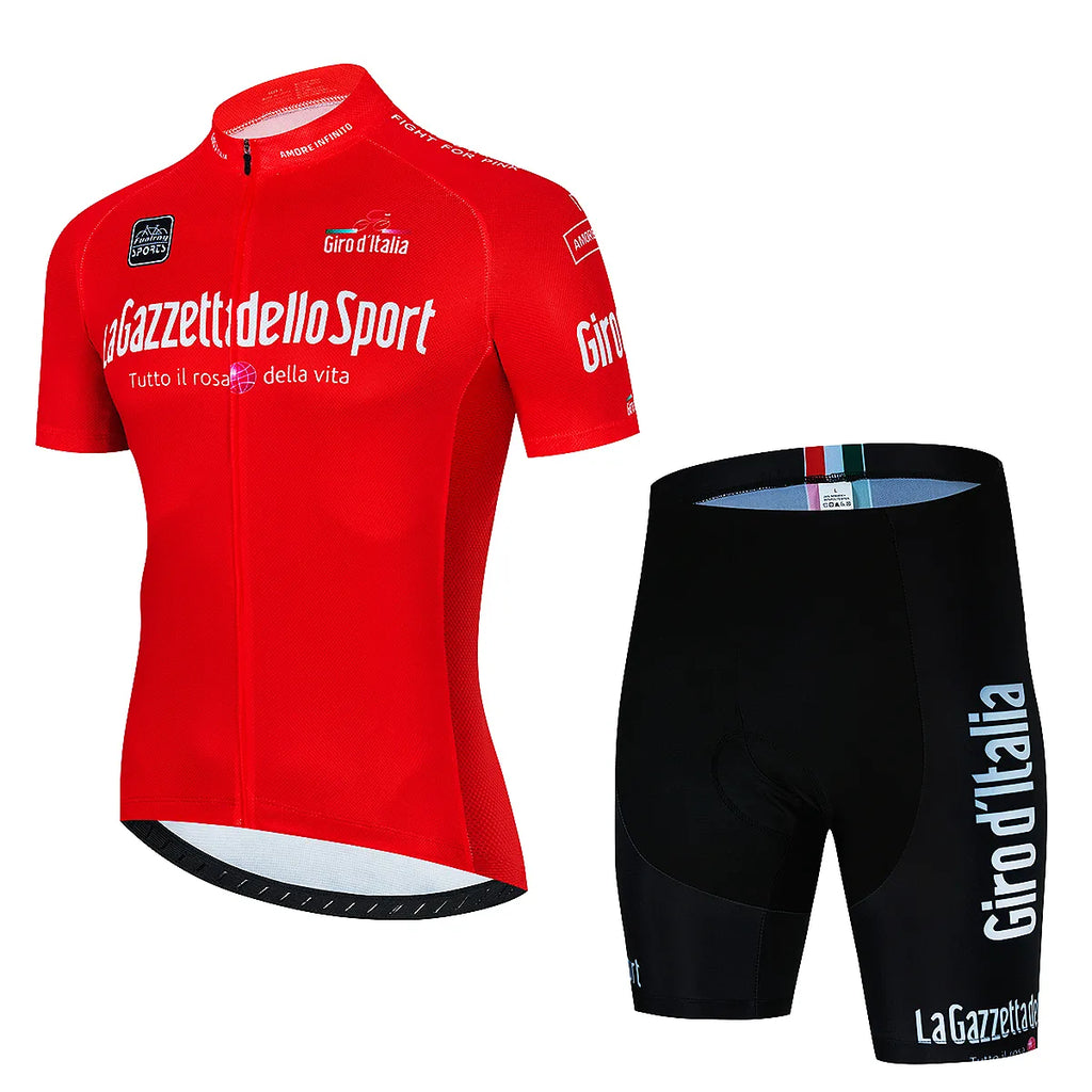 Tour De Giro D'ITALIA Cycling jersey Sets Mens Cycling Clothing Summer Short Sleeve Quick-dry MTB bike suit Ropa Ciclismo Estivo-WAYBIKER