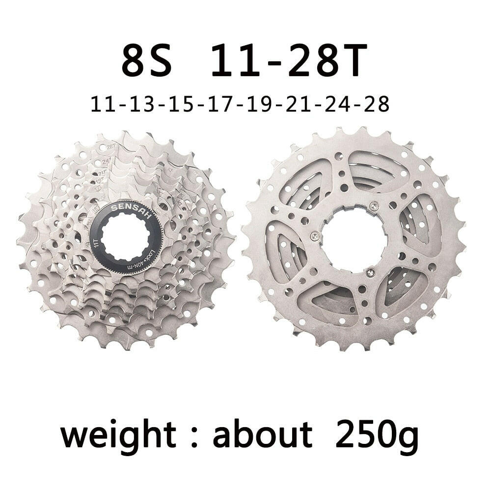 SENSAH 8/9/10/11/12 Speed Road Bike Cassette 11V 23T/25T/28T/30T/32T/34T/36T Bicycle Freewheel K7 10S Flywheel for  HG Hub-WAYBIKER