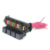 12V Car Fuse Box 15-way Wire Fuse Block Box Multi-circuit Control Box Car Wire Fuse Holder with Relay-WAYBIKER