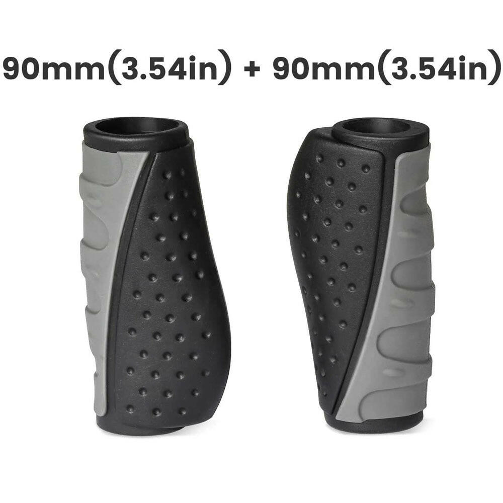 MTB Bicycle Grips Handlebar Short Long Bike Grips Anti-Skid Rubber Handle Cycling Mountain Bike Grip Ergonomic-WAYBIKER