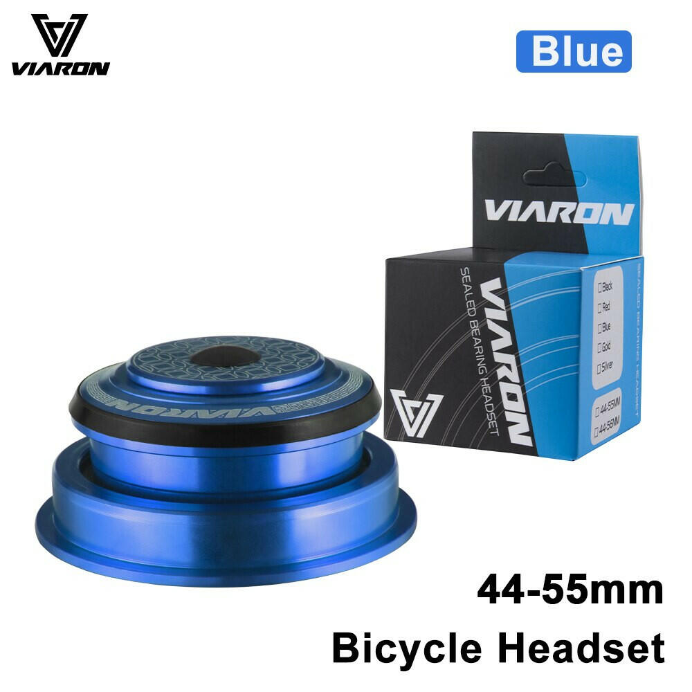 VIARON MTB Bicycle Headset 42/52 44/55 /56mm CNC 1 1/8" 28.6 Spinal Canal/Straight Tube Fork Internal Mountain Road Bike Headset-WAYBIKER