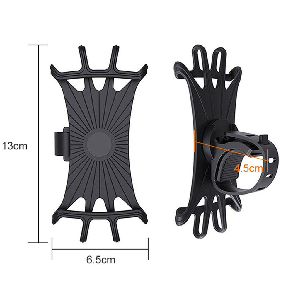 360 Rotatable Bicycle Phone Holder Silicone Motorcycle Stand Bracket GPS Support For Iphone 11 Xiaomi 10 Huawei P40
