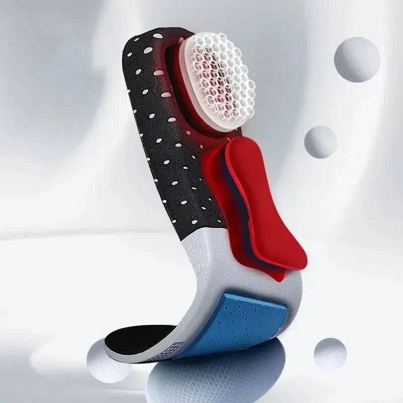Cuttable Silicone Insoles for Shoe Men Women Orthotic Arch Support Sport Shoe Pad Soft Running Insert Cushion Memory Foam Insole-WAYBIKER