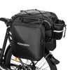 3 in 1 Bike Rack Bag Trunk Bag Waterproof Bicycle Rear Seat Bag with 2 Side Hanging Bags Cycling Cargo Luggage Bag Shoulder Bag-WAYBIKER