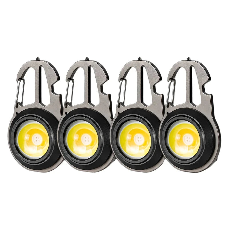 2023 New Mini Lantern Mutifuction Portable LED Flashlight Pocket Work Light Outdoor Camping Fishing Climbing Keychain Light-WAYBIKER
