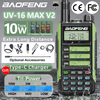 2023 Baofeng UV-16 MAX Walkie Talkie 10 KM Military 10W Powerful Waterproof VHF UHF CB Ham Dual Band Two Way Radio USB-C Charger