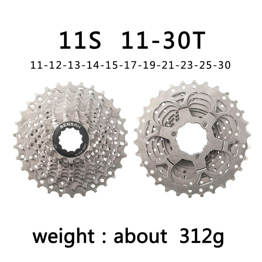 SENSAH 8/9/10/11 Speed Road Bike Cassette 11V 23T/25T/28T/30T/32T/34T/36T Bicycle Freewheel K7 10S Flywheel for HG Hub-WAYBIKER