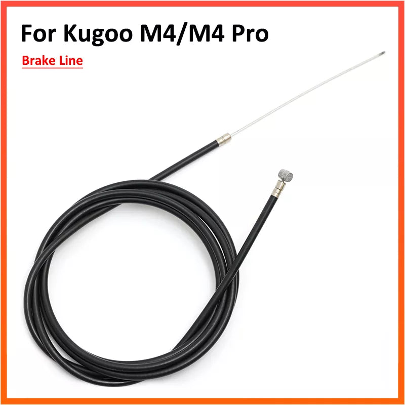 Brake Cable for KUGOO M4 / M4 Pro Electric Scooter Brake Line Wire Kickscooter Replacement Accessories Parts Black Color-WAYBIKER