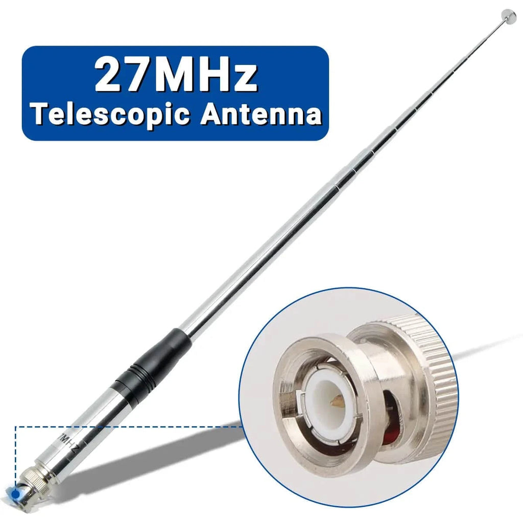 27Mhz BNC Telescopic Antenna for Cobra Midland Uniden Maxon President Anytone Handheld Portable CB Radio Walkie Talkie-WAYBIKER