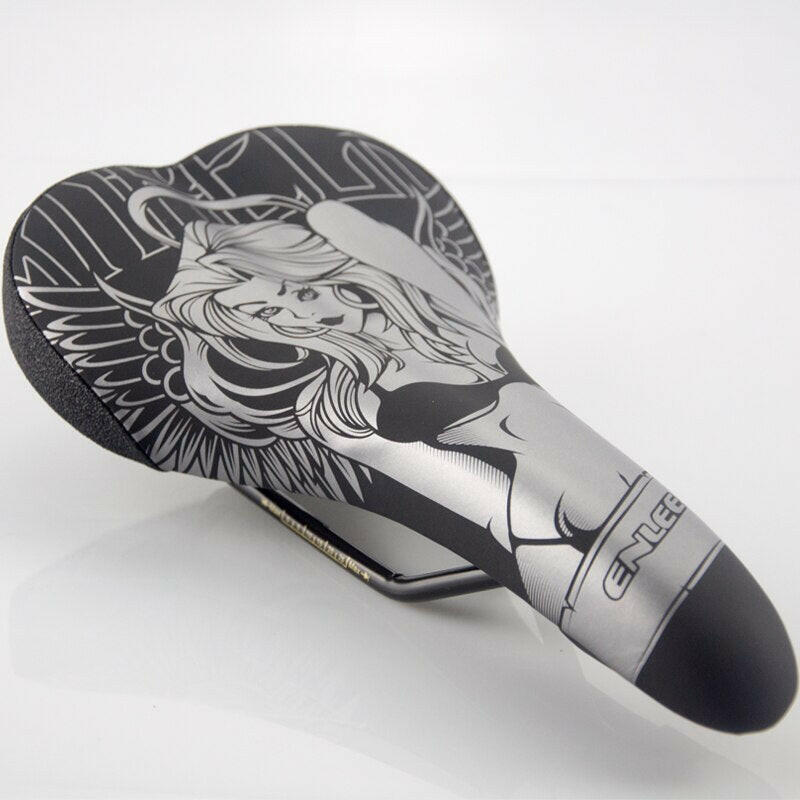ENLEE Bicycle Saddle Mountain MTB Road Bike Cushion Shock Absorber Saddle Wide Comfortable Surface Big Seat Lightweight-WAYBIKER