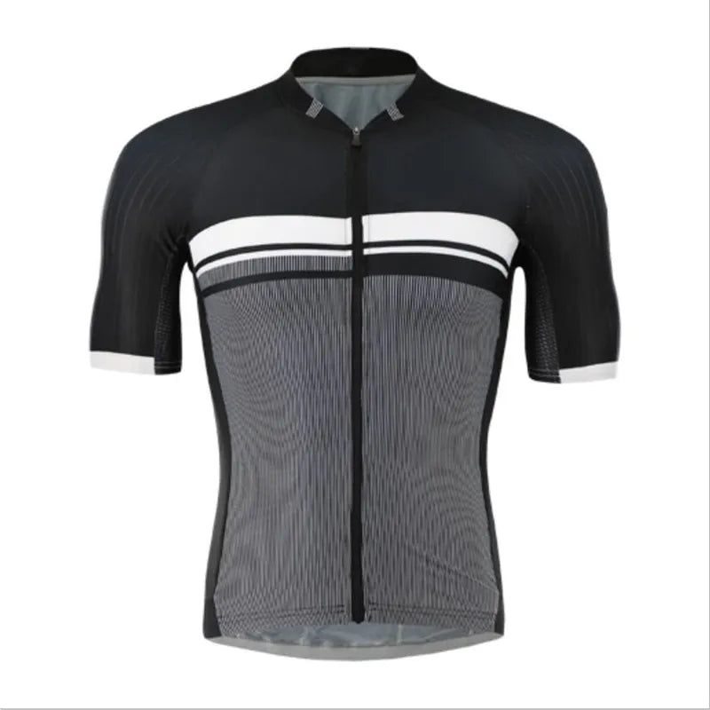 Bicycle BIke Downhill Breathable 2023 Pro Quick Dry Reflective Shirt Short Sleeve Team Summer Men Cycling Jersey Clothes-WAYBIKER