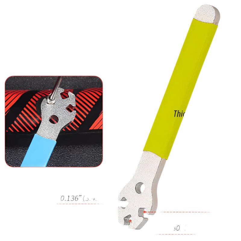Bike Spoke Wrench Rim Adjustment Tool Tensioner Correction Full Steel Bicycle Spoke Nipple Tool Spanner Kit-WAYBIKER