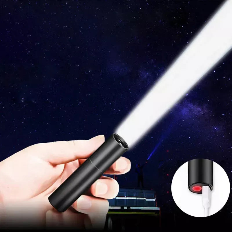 2022 New Strong Light Flashlight Rechargeable Multi-Purpose Long-Range Portable Ultra-Bright Household Small Mini Portable-WAYBIKER