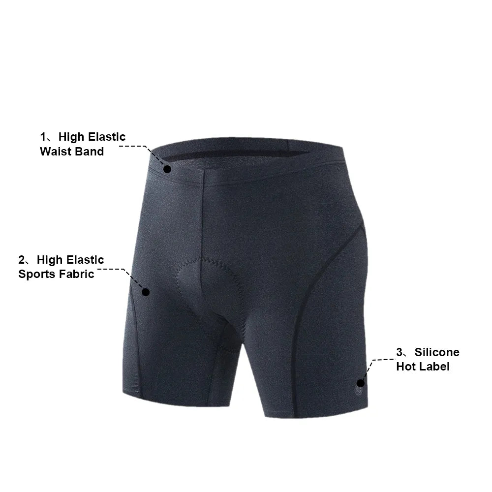 Men Cycling Underwear Belgium High Elasic Sponge Pad Shockproof Mtb Shorts Mountain Bicycle Briefs Anti-Sweat Quick-Dry-WAYBIKER