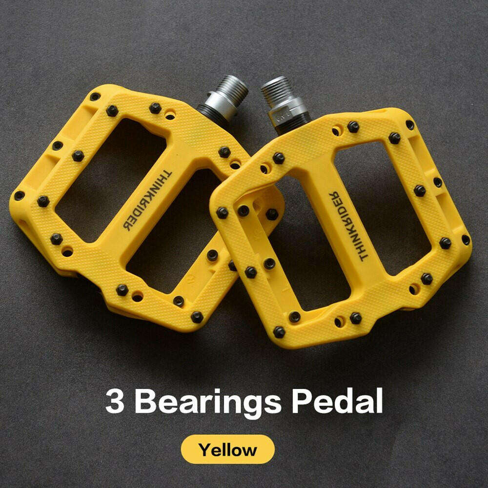 ThinkRider Flat Bike Pedals MTB Road 3 Sealed Bearings Bicycle Pedals Mountain Pedals Wide Platform Bicicleta Accessories-WAYBIKER