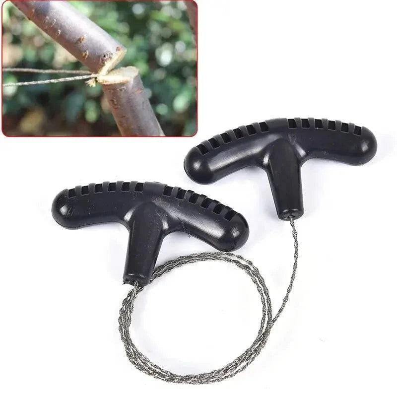 Manual Hand Steel Travel Tools Outdoor Camping Hiking Rope Chain Saw Practical Portable Emergency Survival Gear Steel Wire Kits-WAYBIKER