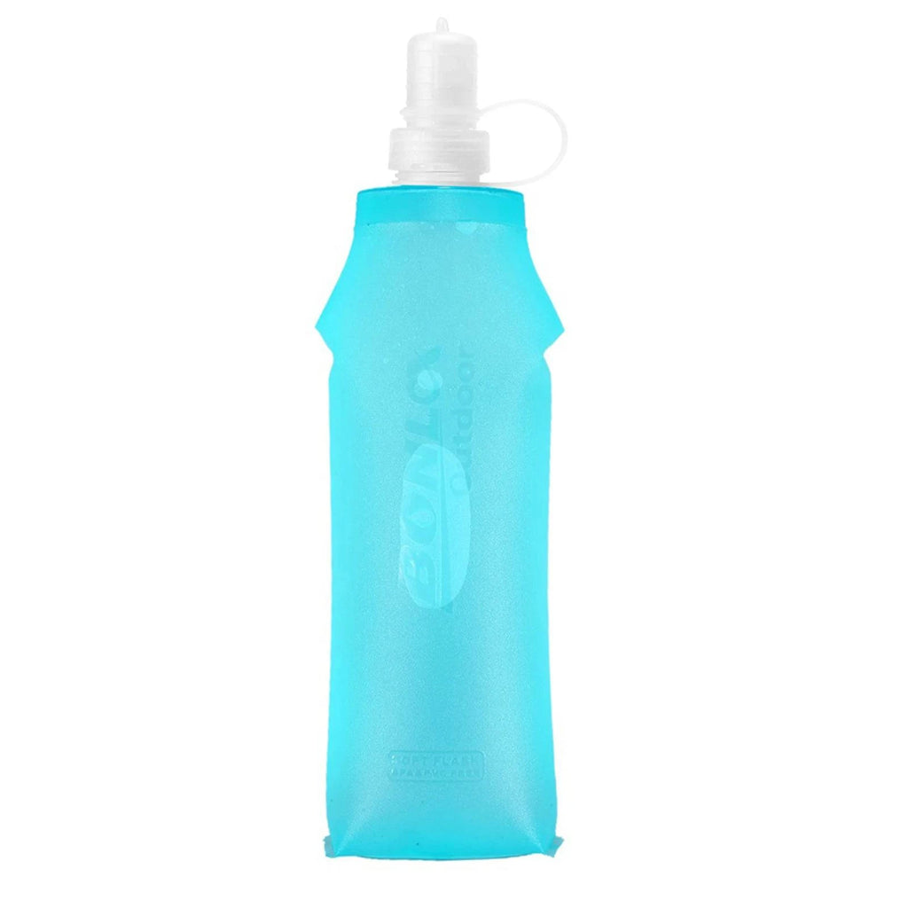 Water Bottle TPU Folding Soft Flask Sport Water Bottle Water Bag Collapsible Drink Water Bottle Water Bag Running Camping Hiking-WAYBIKER