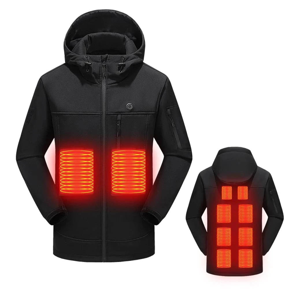Outdoor USB Heating Jackets Warming Coat Winter Flexible Electric Thermal Clothing Fishing Hiking Warm Clothes-WAYBIKER