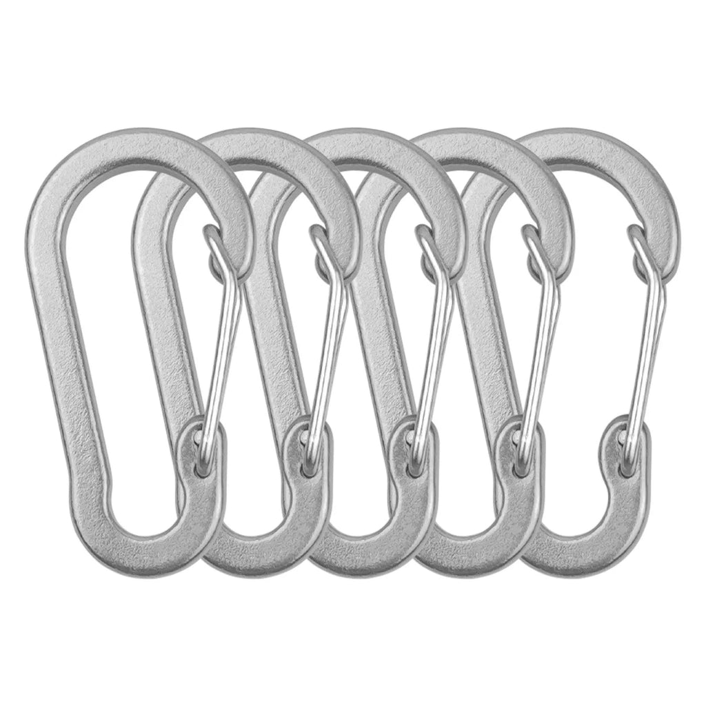 Carabiner Clips Mini Aluminum Alloy Keychain Carabiner Clip D Rings for Camping Hiking Fishing Backpacking-WAYBIKER