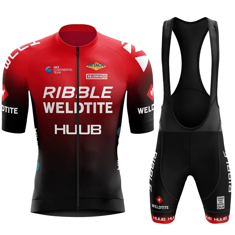 C2023 ycling Set Summer HUUB Cycling Jersey Set Bike Cycling Clothing Breathable MTB Bicycle Sportswear Suit Men Cycling Clothes-WAYBIKER