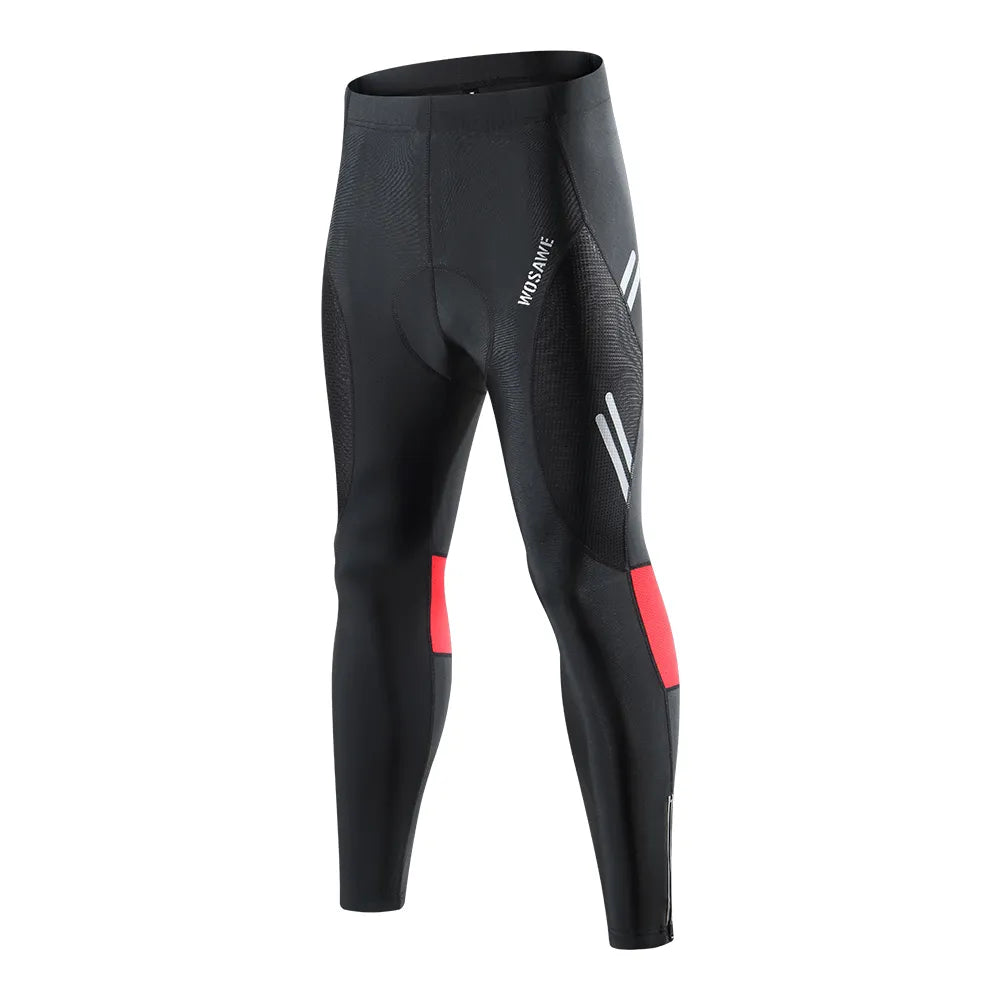 WOSAWE Men Autumn Tight Fitting Long Pants Cycling Shockproof 20D Gel Padded Tights MTB Bike Downhill Mountain Bicycle Leggings-WAYBIKER