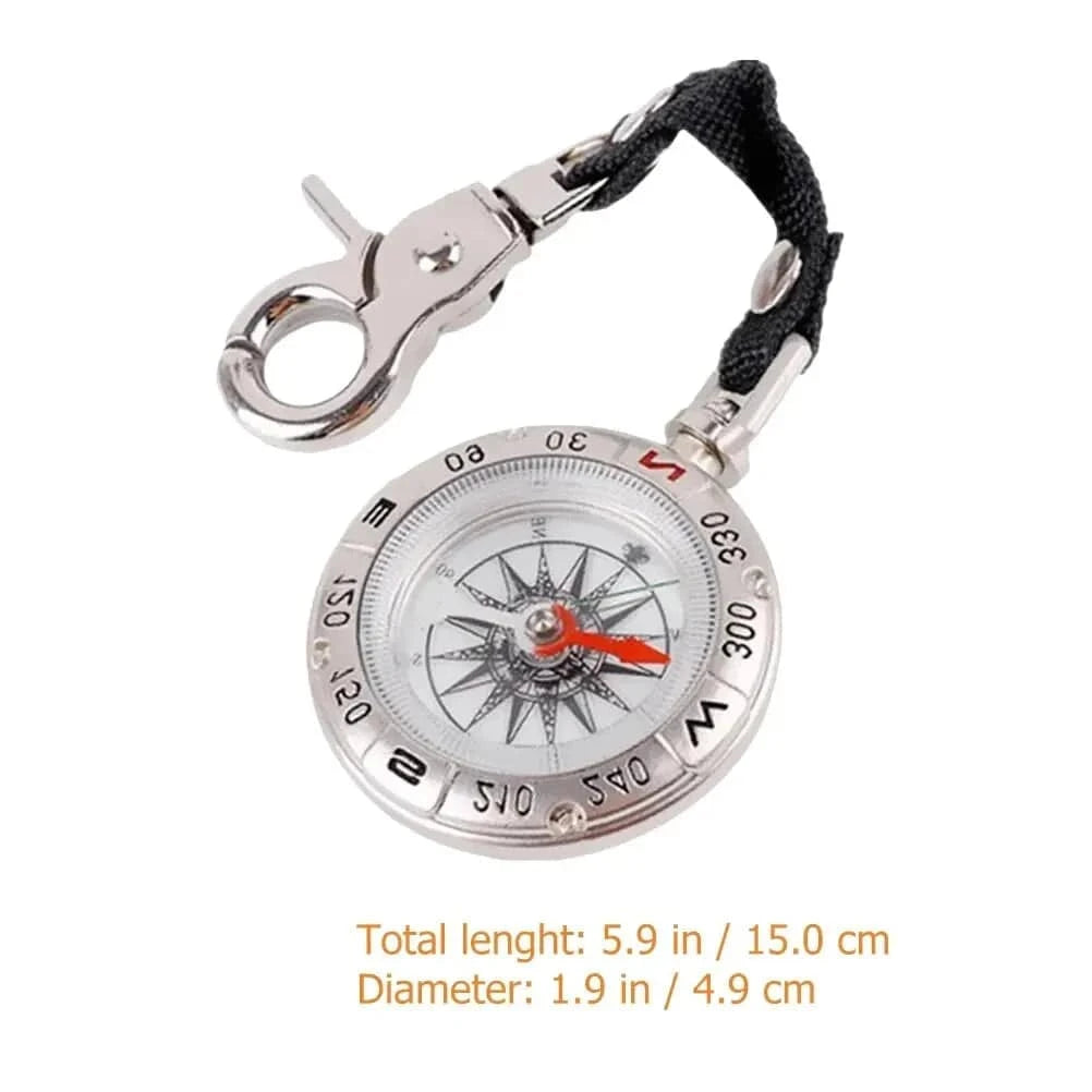 Mini Outdoor Camping Pocket Compass Outdoor Survival Lanyard Design Pocket Compass Portable Outdoor Camping Hiking Pocket-WAYBIKER