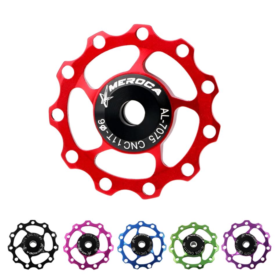 MEROCA Bicycle Transmission Guide Wheel 11T 13T Aluminum Alloy Palin Rear Derailleur Guide Wheel For Shimano 105 Groupset-WAYBIKER
