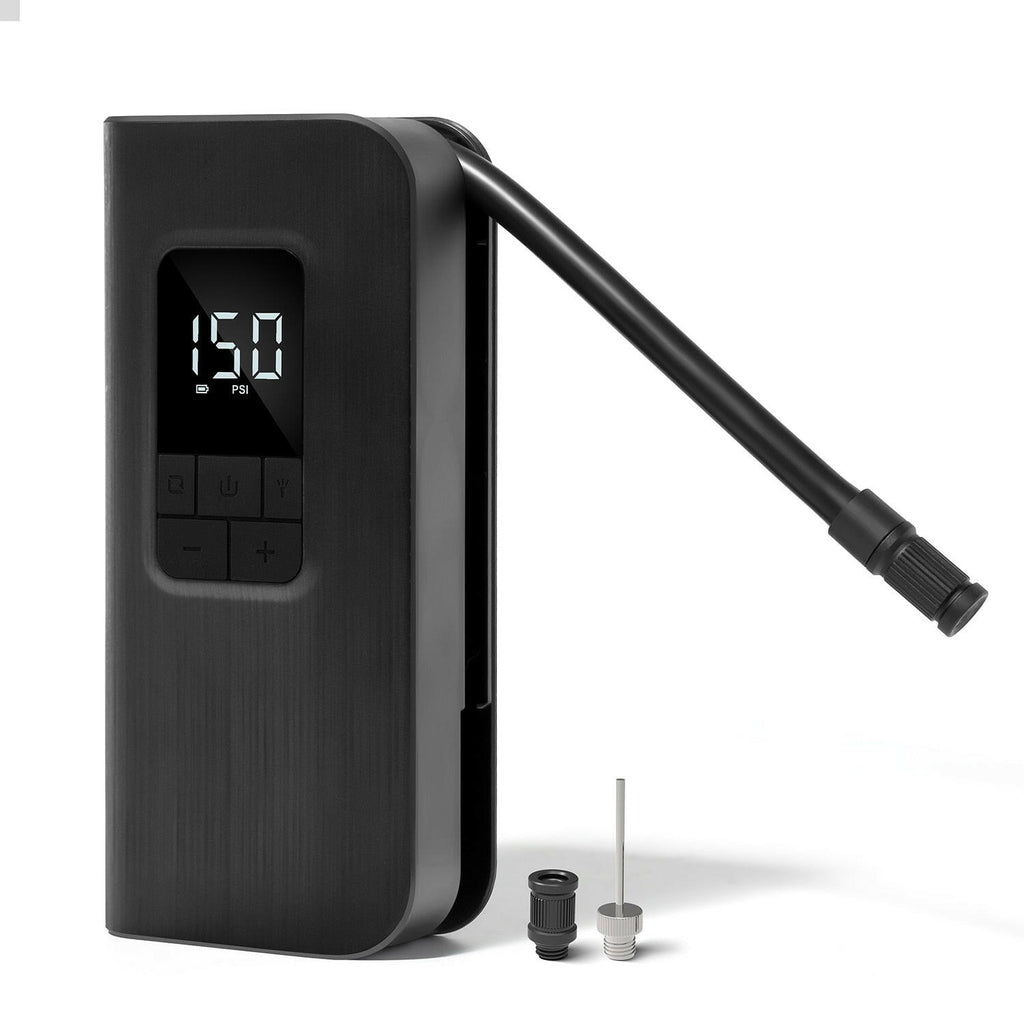 High Pressure 150PSI Bicycle Pump Air Inflator LED Rechargeable 4000mAh Schrader Presta Valve for Ball Car Tire Bike Accessories-WAYBIKER
